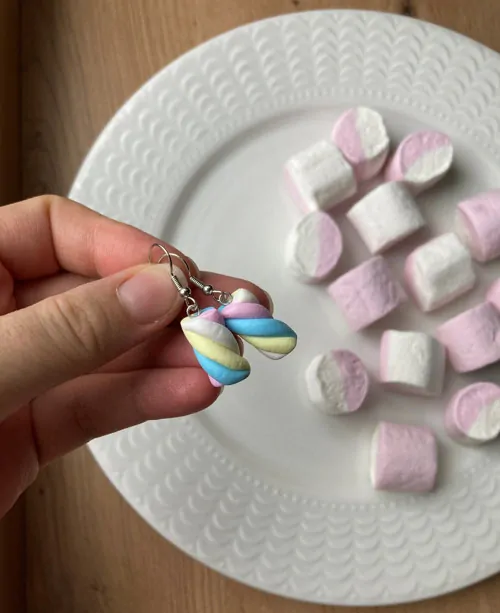 Marshmallows (visací náušnice)