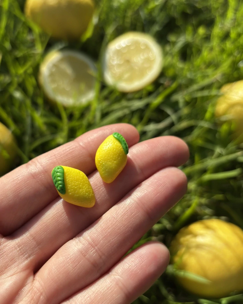 Citrony (peckové náušnice)