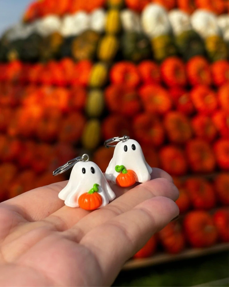 Halloweenská strašidýlka (visací náušnice)