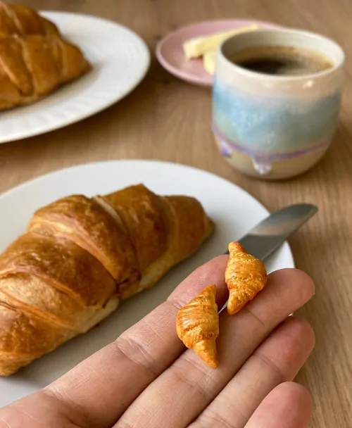 Croissanty (peckové náušnice)