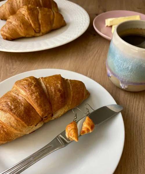 Croissanty (visací náušnice)