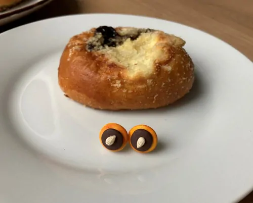 Koláče (povidla a mandle) (peckové náušnice)