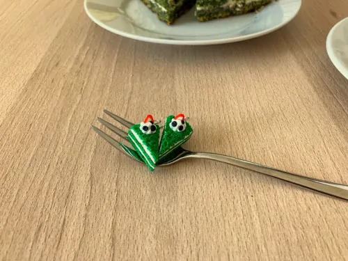 Mechový dort (visací náušnice)