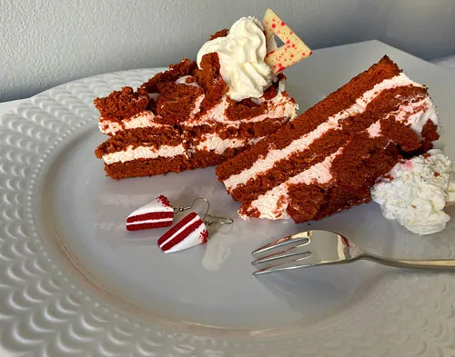 Red Velvet (visací náušnice)