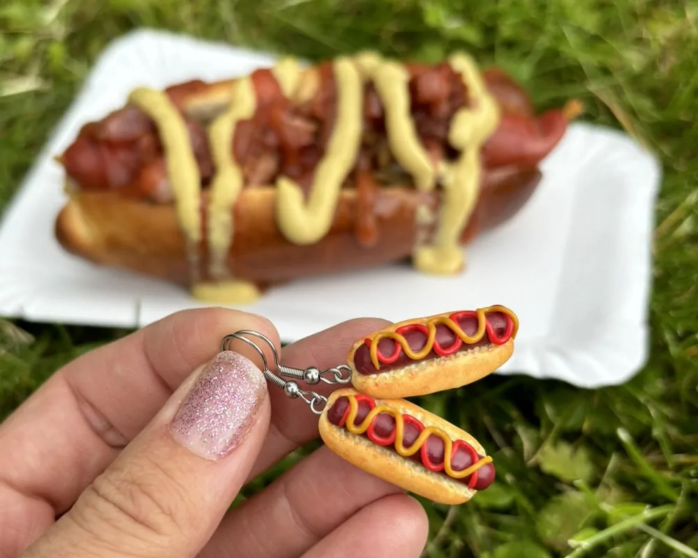 Hot dogy (visací náušnice)