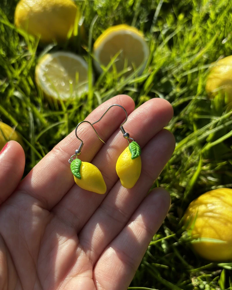 Citrony (visací náušnice)