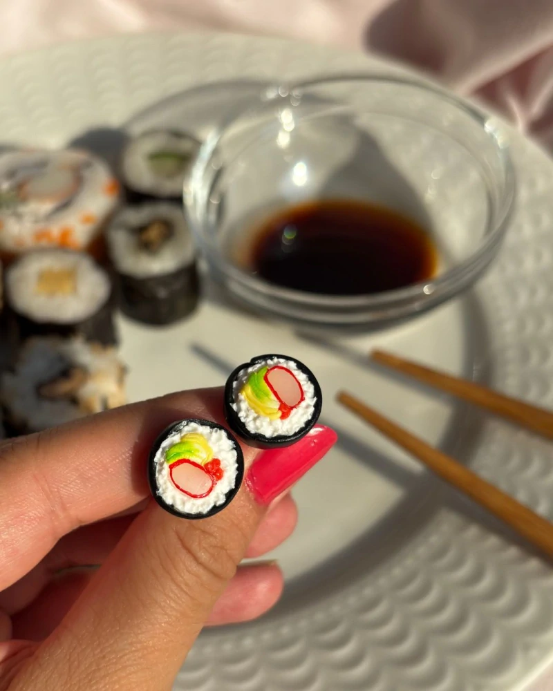 Sushi (peckové náušnice)