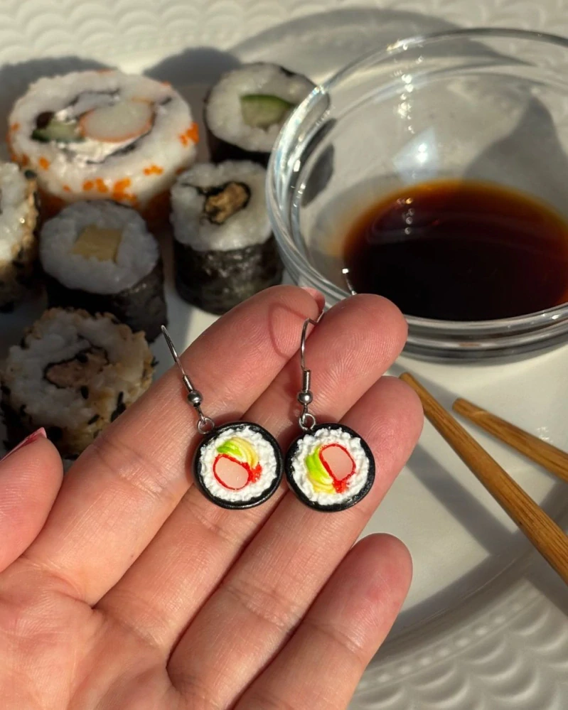 Sushi (visací náušnice)