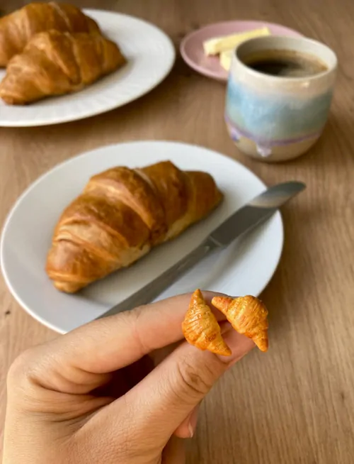 Croissanty (peckové náušnice)