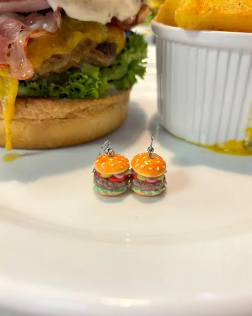 Hamburgery (visací náušnice)