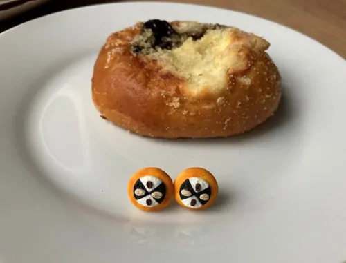 Koláče (mák a tvaroh) (peckové náušnice)