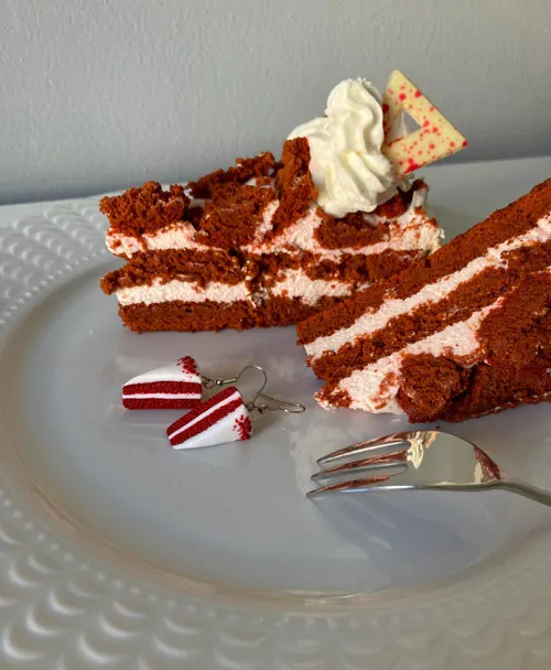 Red Velvet (visací náušnice)