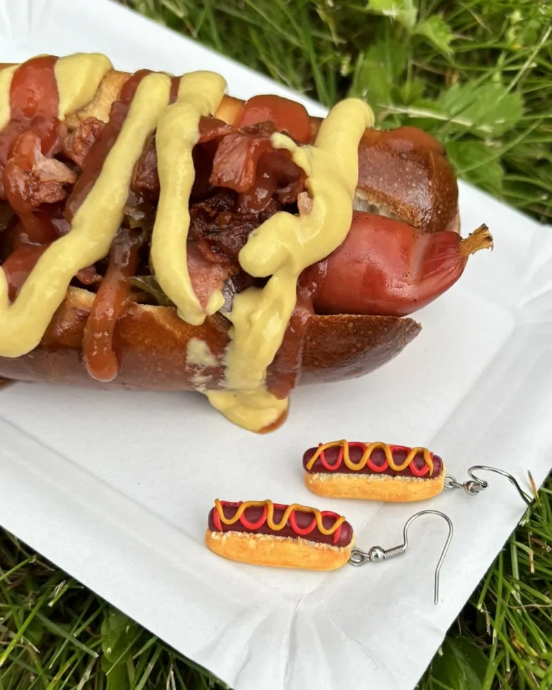 Hot dogy (visací náušnice)