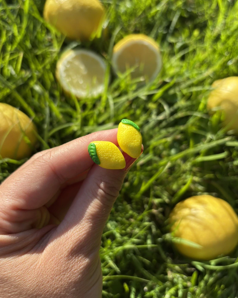 Citrony (peckové náušnice)