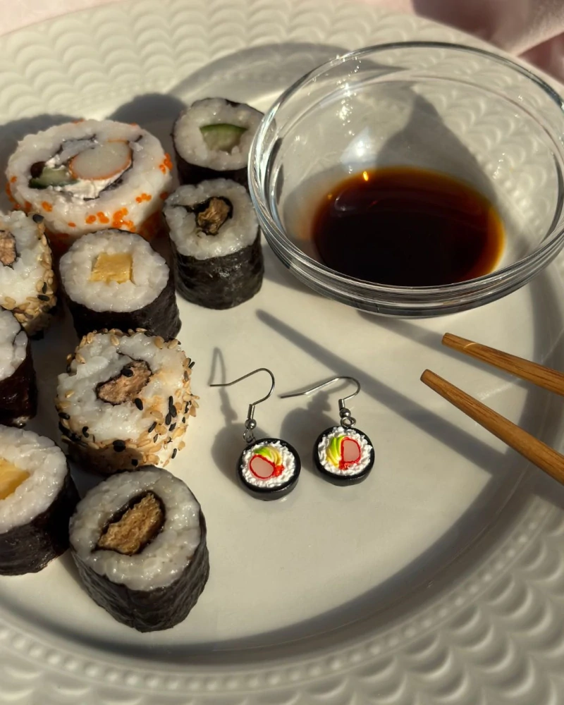 Sushi (visací náušnice)