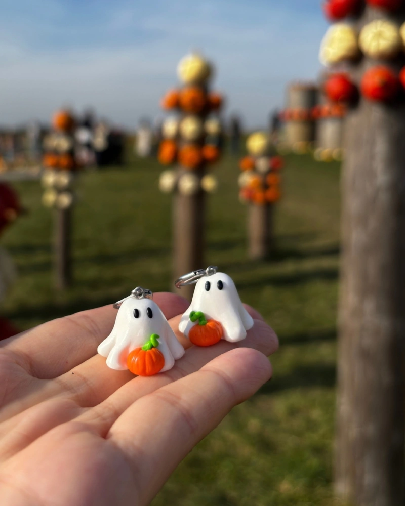 Halloweenská strašidýlka (visací náušnice)