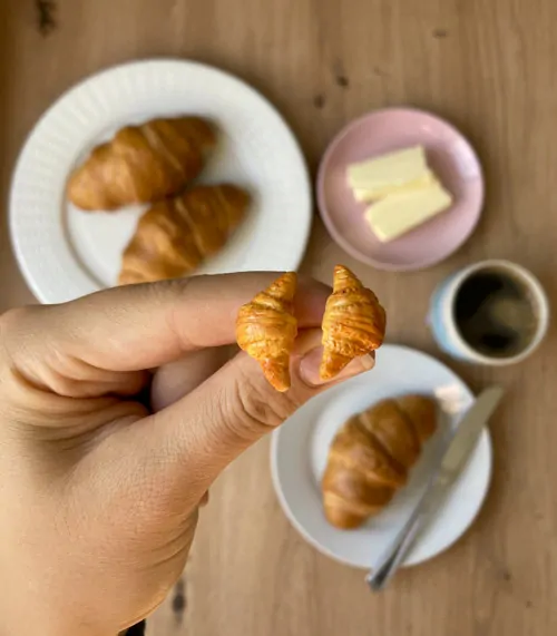 Croissanty (peckové náušnice)