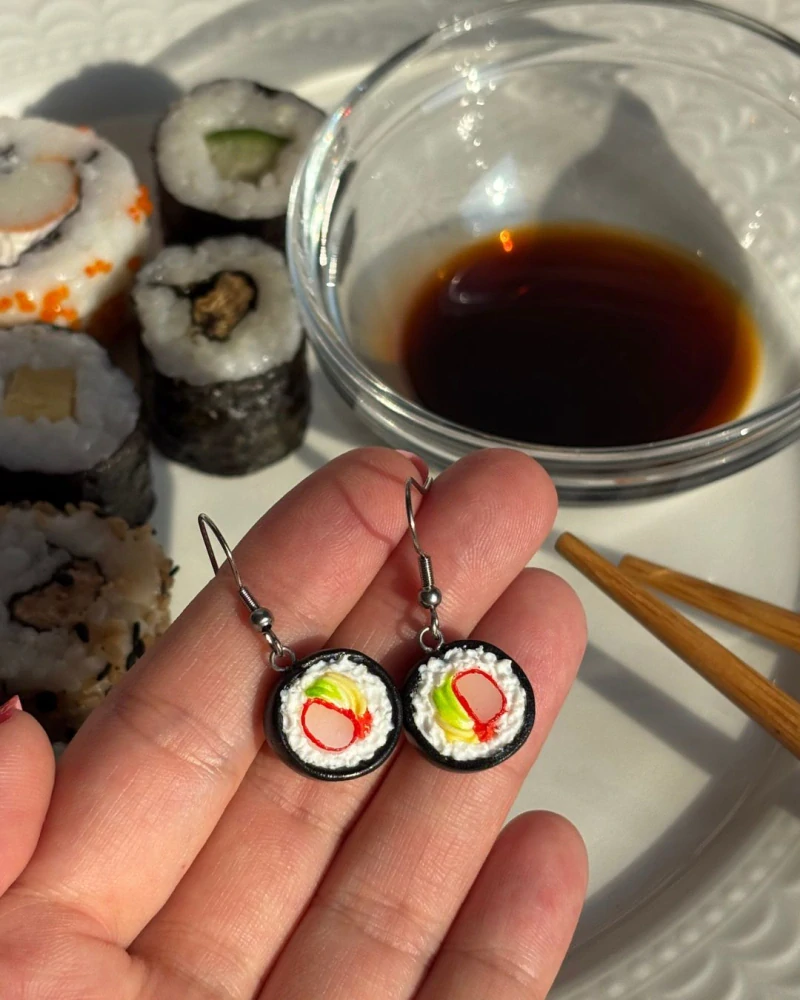 Sushi (visací náušnice)
