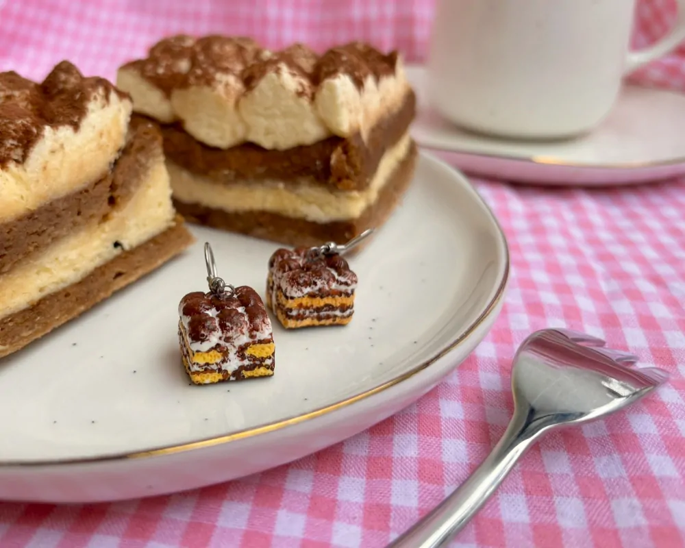 Tiramisu (visací náušnice)