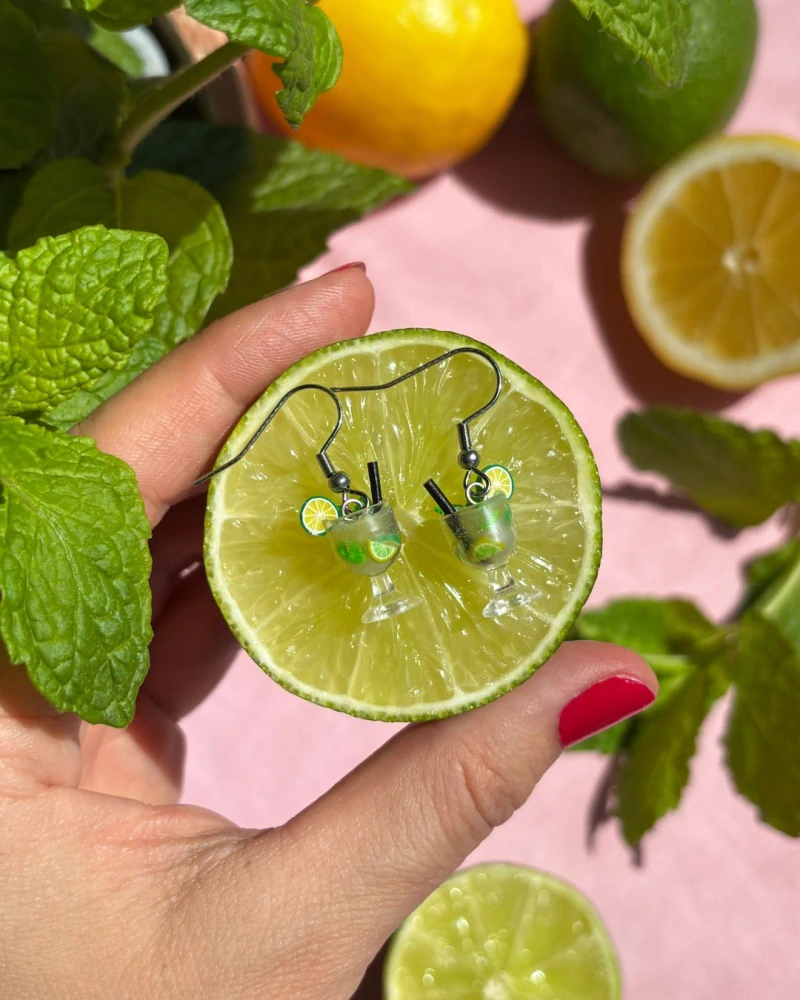 Mojito (visací náušnice)