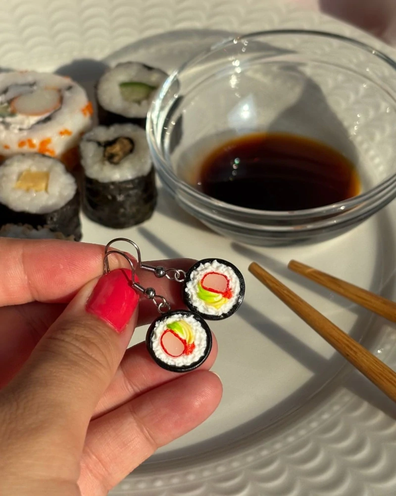 Sushi (visací náušnice)