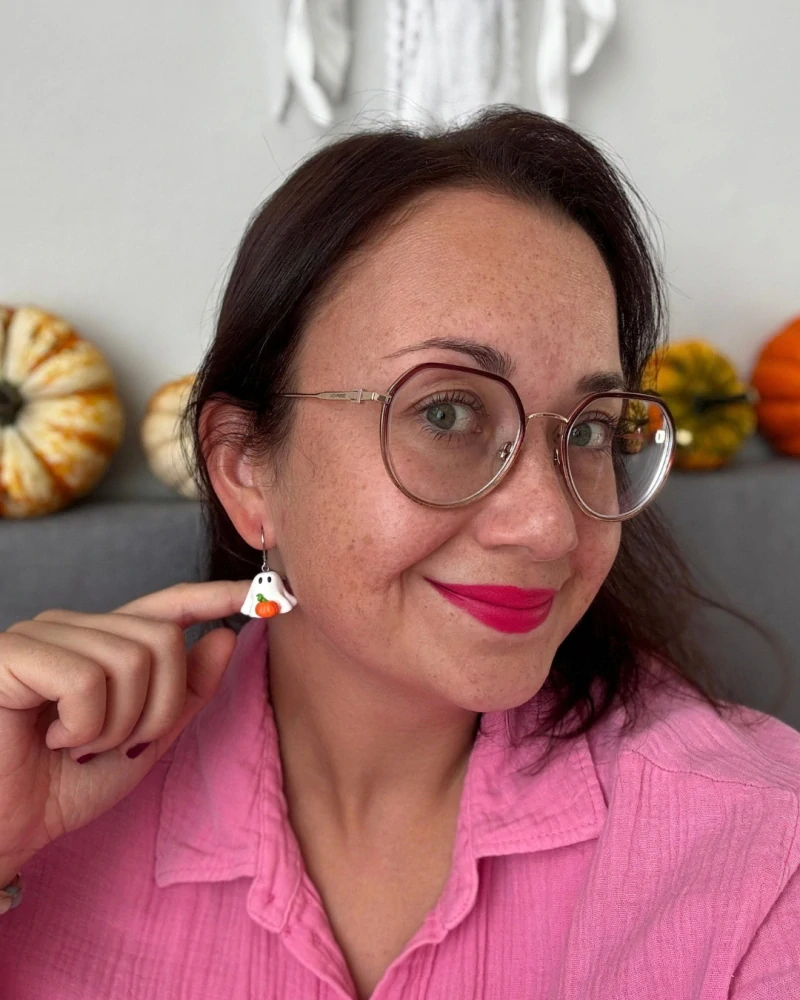 Halloweenská strašidýlka (visací náušnice)