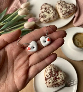 Donuty zamilované (visací náušnice)