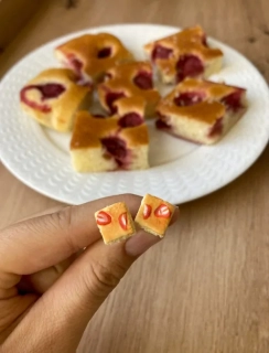 Bublanina jahodová (peckové náušnice)