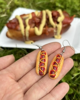 Hot dogy (visací náušnice)
