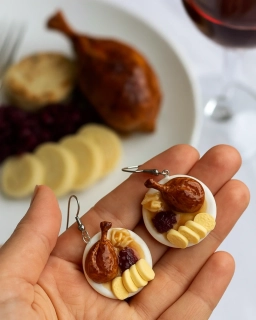 Svatomartinské menu (visací náušnice)